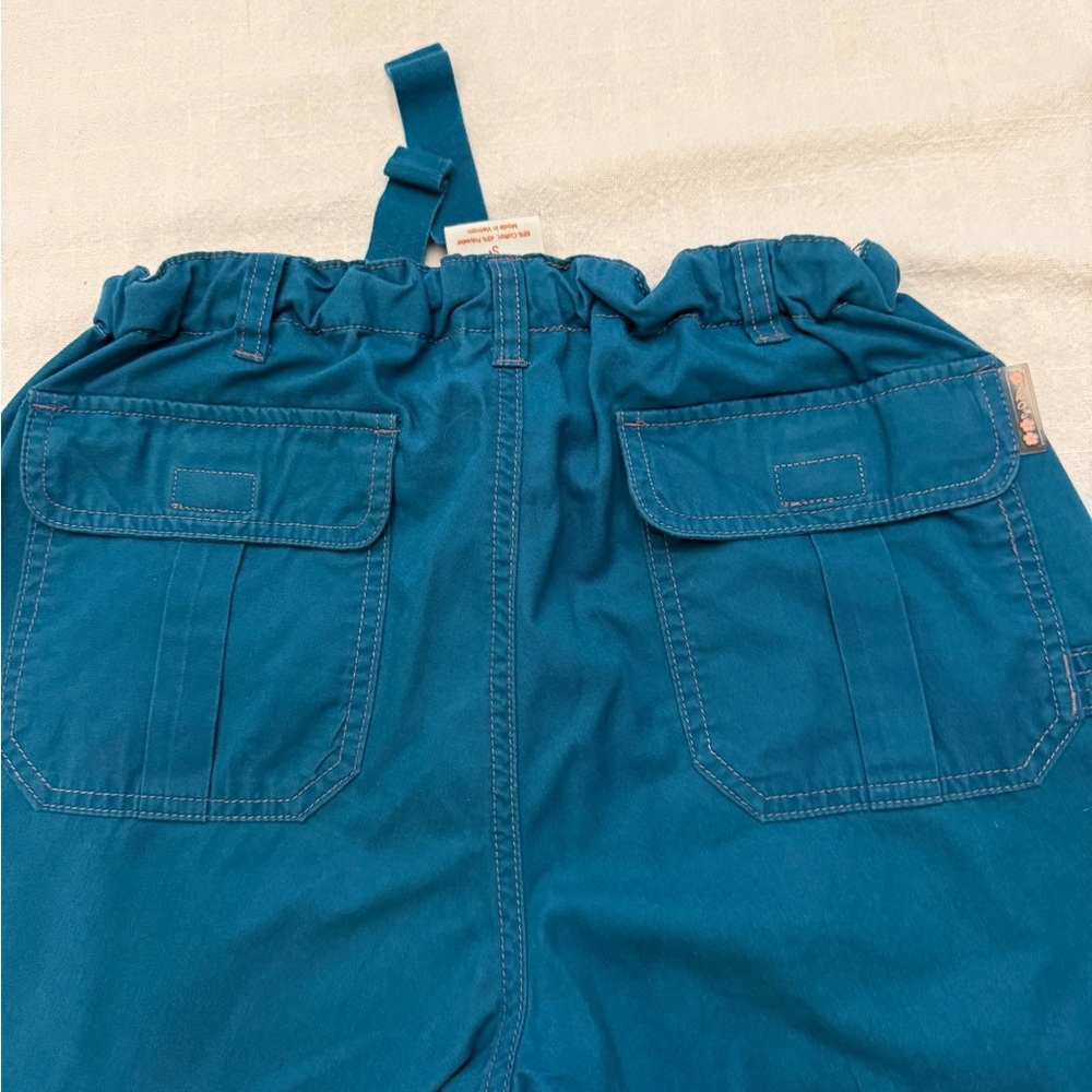 Women's Koi Teal Drawstring Cargo scrub Pants - Picture 10 of 10